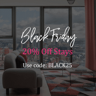 Black Friday – 20% Off Stays