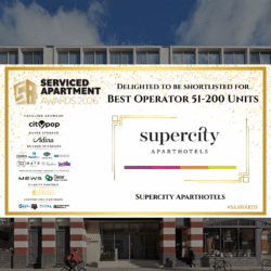 Supercity Aparthotels Shortlisted for the Serviced Apartment News Awards 2026